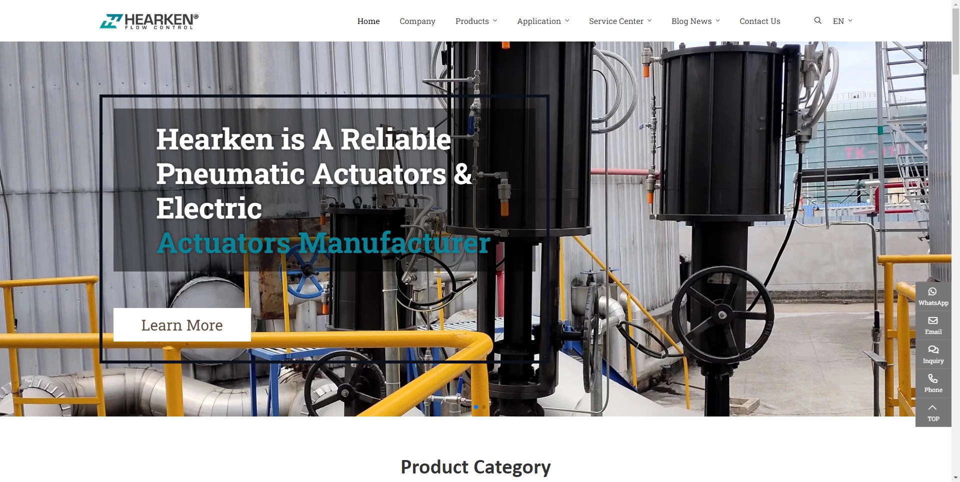 DEMO21 Mechanical Equipment B2B Foreign Trade Website Template